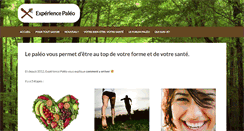Desktop Screenshot of experience-paleo.fr